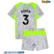 Maglie da calcio Manchester City Ruben Dias #3 Terza Maglia Bambino 2025-26 Manica Corta (+ Pantaloni corti)